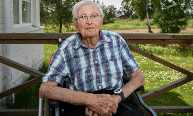 Åke Persson fyller 100 år.@Normal_indrag:<@Fotograf>Moein Eshghi