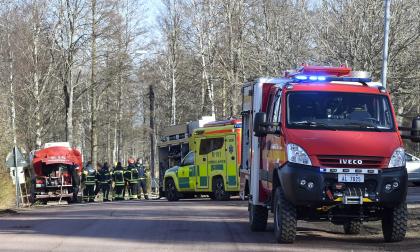 Brand i Hammarland.