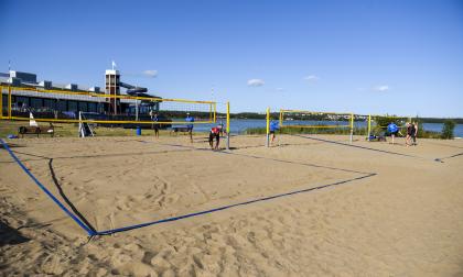 Beachvolley, Mariebad *** Local Caption *** @Bildtext:Beachvolley, Mariebad, @Foto:Foto: Hülya Tokur-Ehres