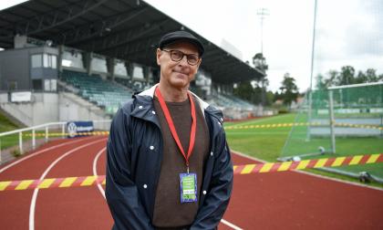 100821 , 10082021 , 20210810 , Krönikebild på Thomas Jonsson , Fotboll , Åland United , ÅU , UEFA, Champions League kvalturnering på WHA inför matchen , Åland United  CFR Olimpia Cluj , press , media *** Local Caption *** @Bildtext:Fotboll, Uefa, Champions League, WHA, Wiklöf Holding Arena, Åland United  CFR Olimpia Cluj, Thomas Jonsson@Foto:Foto: Robert Jansson