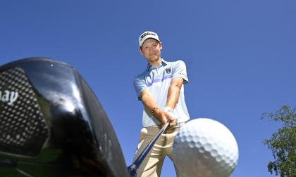  Hampus Nordin vill satsa fullt ut på golfen. <@Fotograf>Robert Jansson