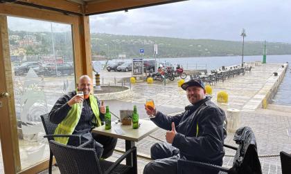 Målet var att ta en öl på stranden i Kroatien. Det målet uppnåddes.<@Fotograf>privat