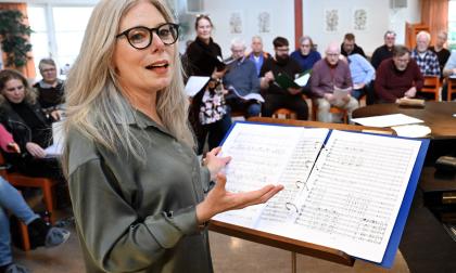 Johanna Grüssner har bland annat grundat Ålands Projektkör.<@Fotograf>Robert Jansson 