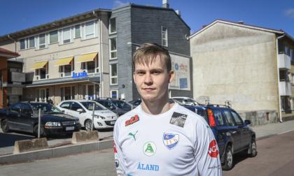 23-åriga Jiri Nissinen ersätter skadade Aapo Mäenpää.@Foto:Daniel Eriksson