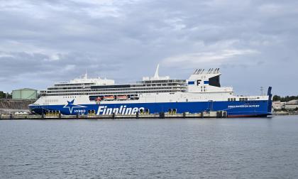 Satsningen på Finnsirus (bilden) och Finncanopus har ökat passagerarantalet rejält på rutten Nådendal–Långnäs–Kapellskär.<@Fotograf>Daniel Eriksson