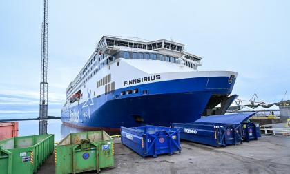 Finnlines använder skrubbersystem på sina fartyg.<@Fotograf>Daniel Eriksson