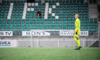 Målvakten Kevin Lund hoppas på ett IFK-kontrakt efter veckans testspel.<@Fotograf>Hülya Tokur-Ehres