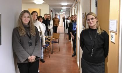 KST växer ur lokalerna. Längst fram syns Jannica Häggblom-Bergman, Amanda Påvals och Maria Gröndahl. 