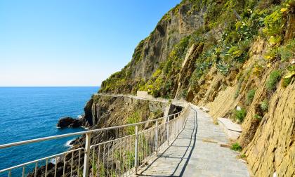 Via dell Amore, Kärlekens stig, nära Cinque Terre i Italien öppnar återigen för turister.