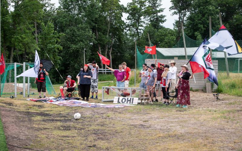 Jyväskylän Lohi hade en vältalig klack på plats.