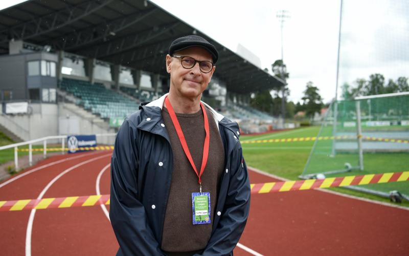 100821 , 10082021 , 20210810 , Krönikebild på Thomas Jonsson , Fotboll , Åland United , ÅU , UEFA, Champions League kvalturnering på WHA inför matchen , Åland United  CFR Olimpia Cluj , press , media *** Local Caption *** @Bildtext:Fotboll, Uefa, Champions League, WHA, Wiklöf Holding Arena, Åland United  CFR Olimpia Cluj, Thomas Jonsson@Foto:Foto: Robert Jansson