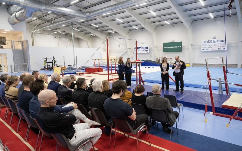 Åland gymnstics, invigning av ny hall, gymnastik, idrottshall, 