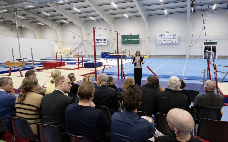 Åland gymnstics, invigning av ny hall, gymnastik, idrottshall, 