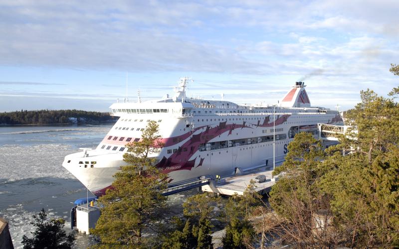 Sjöfart, Baltic Princess, Tallink *** Local Caption *** @Bildtext:Så här såg det ut i lördags när Baltic Princess för första gången anlöpte Mariehamn. Från och med 1 februari trafikerar hon på rutten mellan ÅboÅlandStockholm.@Foto:foto: Malin Henriksson