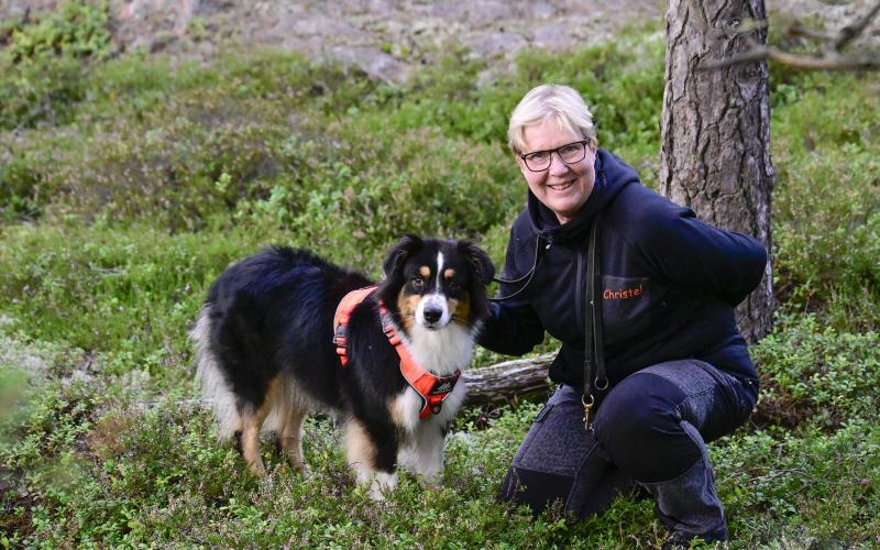 Christel Sundman med Enya.