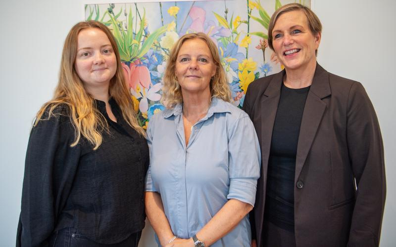 Pia Bengts, Jessica Eriksson och Åsa Nordström är glada att lågtröskelmottagningen nu är i gång.Fredrik Ytterström