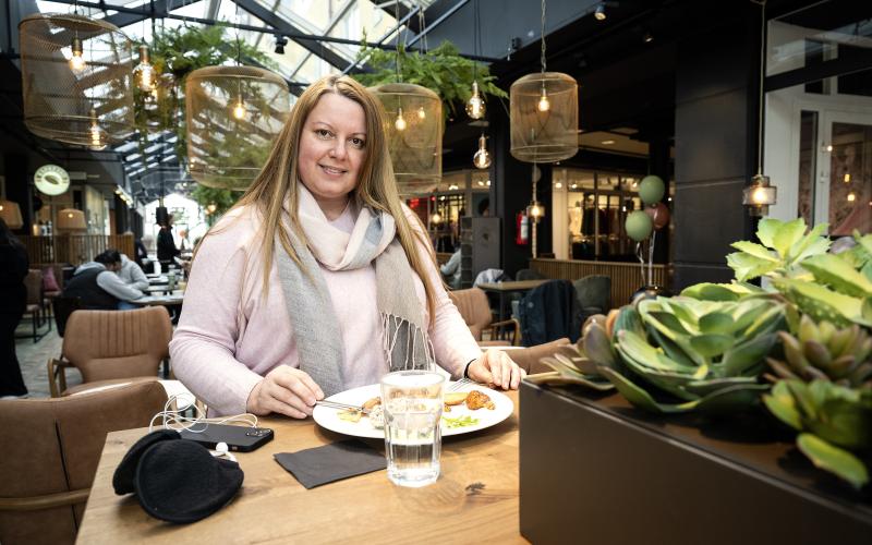 Cristina Haidau– Det är fräscht och nytt. Jag ser fram emot att dricka kaffe här på helgerna. Jag har väntat på att de ska öppna.