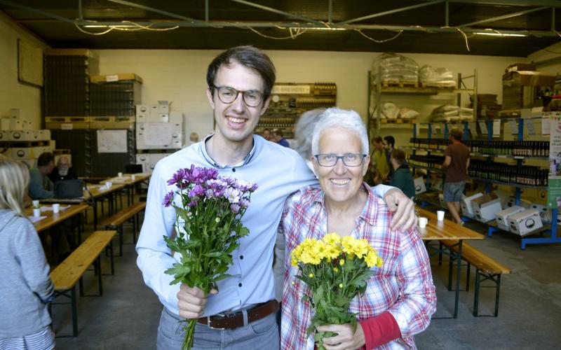 Simon Holmström och Annette Bergbo valdes i går till partiet Hållbart initiativs första talespersoner. 