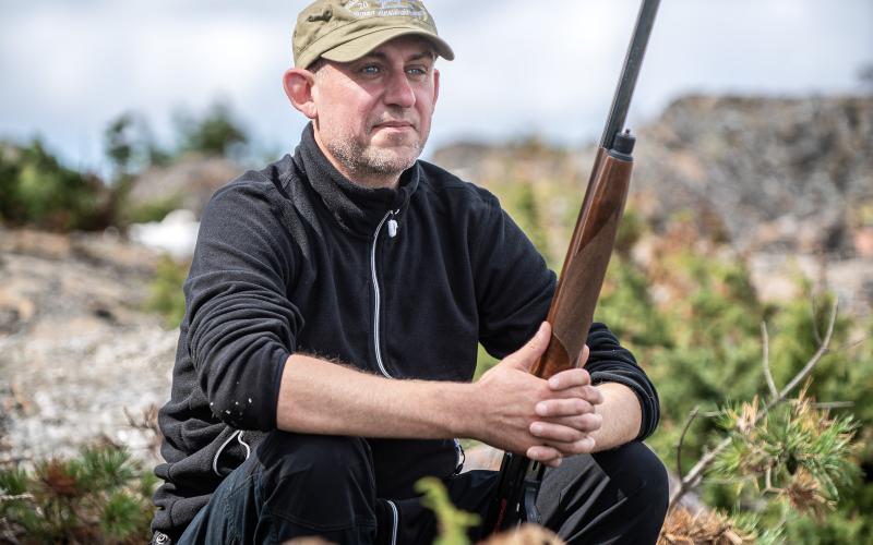 Lugnet i naturen och människorna är det bästa med att jaga, tycker Tomas Randström.