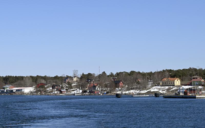 Ombyggnationen av landsväg 710 är en av de större infrastruktursatsningarna på Föglö. <@Fotograf>Robert Jansson