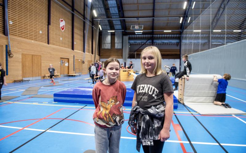 Ennie Rosén och Wilma Widberg gillar lekarna.