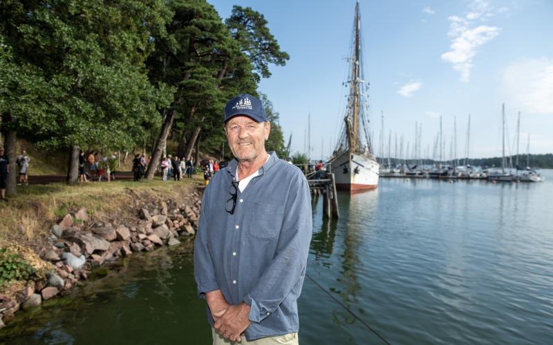 Hamnchefen Dan Wikingson är glad och nöjd – logistiken i hamnen flöt på under Tall Ships Races. 