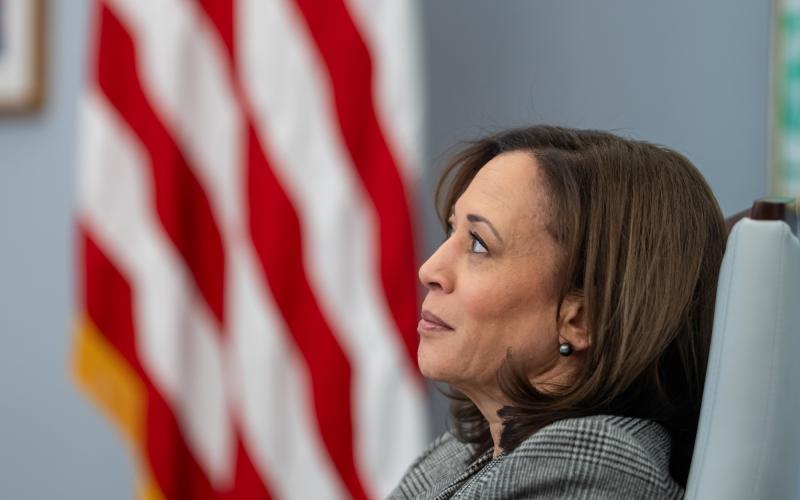 Det lutar mot att det blir Kamala Harris som kommer att möta Trump i kampen om titeln som USAs nästa president. <@Fotograf>Vita huset