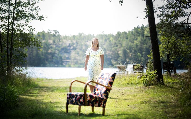 Förutom att vara fotbollstränare jobbar Fanny Måsabacka också som gymnasielärare. 