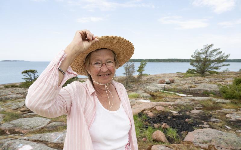 Anna-Mi Dahlgren kom med till Talatta för att ha något att göra.@Normal_indrag:<@Fotograf>Daniel Eriksson