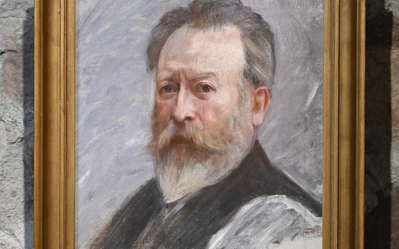 Porträtt, troligen av konstnären Gotthard Werner som Acke målade i Italien. Robert Jansson. 