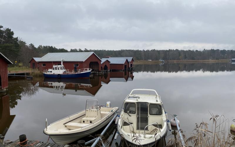 Det blev igen nej till att flytta på det vrak som finns i Söderby sjö i Lemland för att få till fler småbåtsplatser och en bättre sjösättningsramp. <@Fotograf>Malin Henriksson.