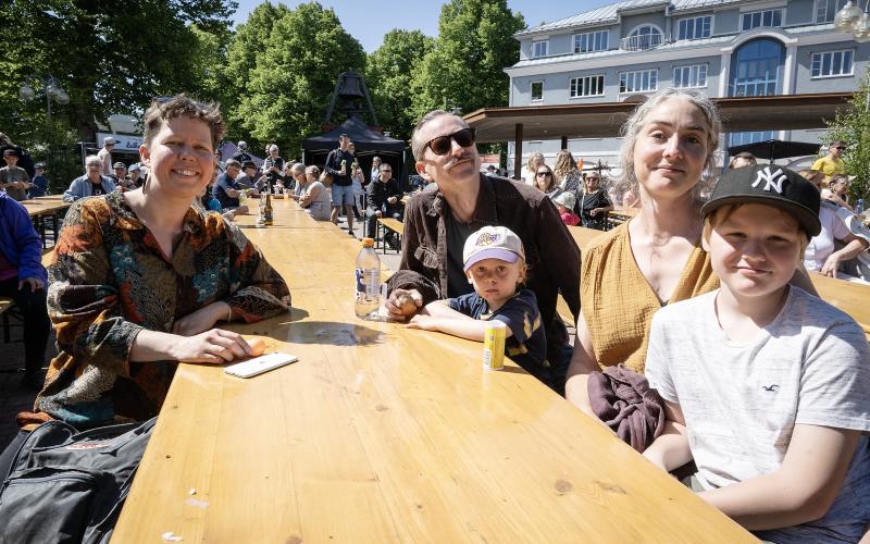 Från vänster: Cicilia Wickström, Balder Saramentero, Halvar Backman, Olivia Haglund och Vile Lindholm. 