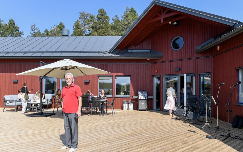 Arkitekten Filip Asam är väldigt nöjd och tacksam över det fina samarbetet under planeringen av Lottenberg.@Normal_indrag:<@Fotograf>Moein Ehghi