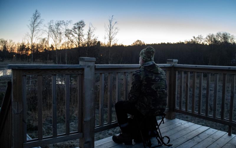 Ulf Simolin har sett många vilda djur under sitt liv, men aldrig en utter.<@Fotograf>Hülya Tokur-Ehres