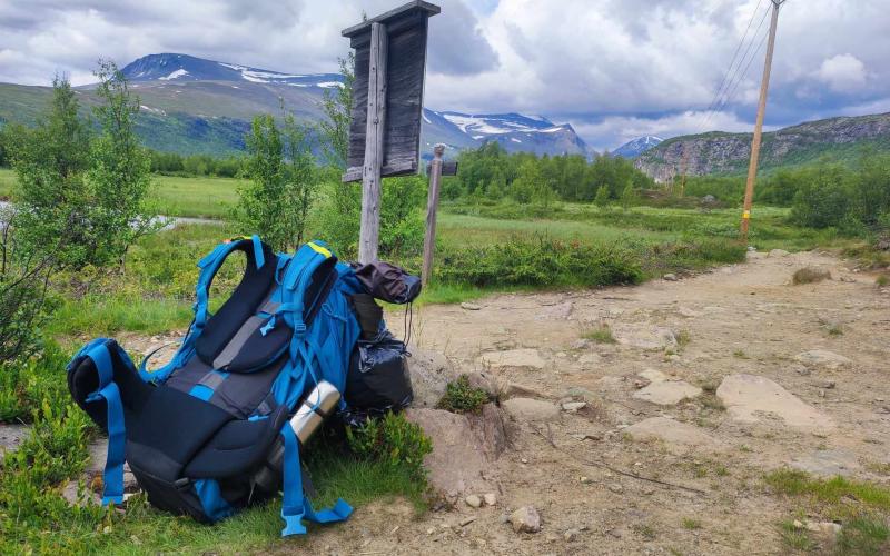 De vandrade först från Nikkaluokta till Kebnekaises fjällstation.