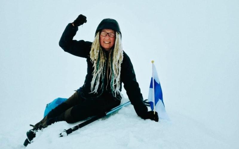 Camilla Eklund som nått toppen!