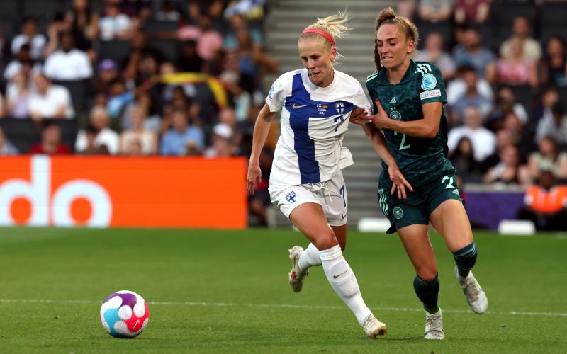 Adelina Engman var en av de bättre spelarna i Finland.